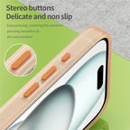 iPhone 16 Case Compatible with MagSafe TPU + PC Slim Matte Translucent Phone Cover - Orange