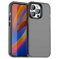 iPhone 14 Pro Max Case PC+TPU+PET Matte Anti-Drop Phone Back Cover - Black