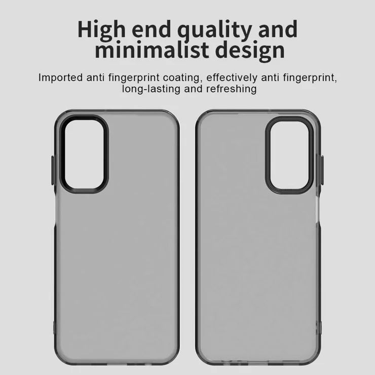 Samsung Galaxy A05s 4G / M14 4G / F14 G4 Case PC+TPU+PET Matte Anti-Drop Phone Back Cover - Black