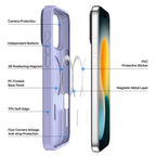 DUX DUCIS Yind Series For iPhone 17 Pro Case TPU + PC Matte Phone Cover Compatible with MagSafe - Light Purple