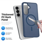 DUX DUCIS For Samsung Galaxy S26+ Magnetic Case Yind Series PC+TPU Phone Cover - Dark Blue