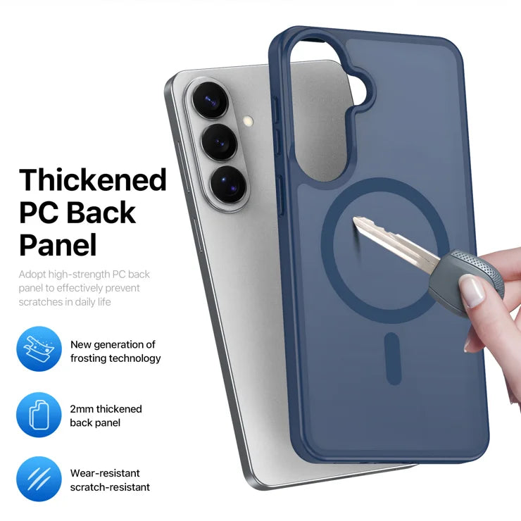 DUX DUCIS For Samsung Galaxy S26+ Magnetic Case  Yind Series PC+TPU Phone Cover - Dark Blue