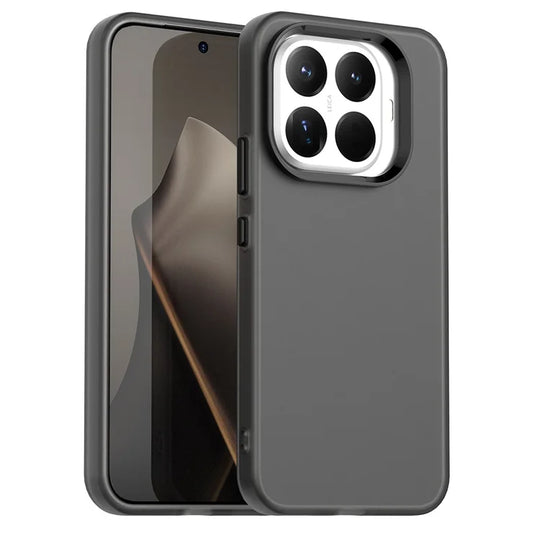 Xiaomi 15T Pro Case PC + TPU + PET Matte Anti-Drop Phone Back Cover - Black