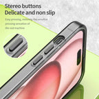 iPhone 15 Magnetic Case Matte Phone Cover Anti-Fingerprint Anti-Scratch - Black