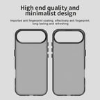 iPhone Air Case PC + TPU + PET Matte Anti-Drop Phone Back Cover - Black
