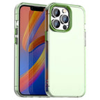 iPhone 13 Pro Max Case PC+TPU+PET Matte Anti-Drop Phone Back Cover - Green