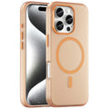 iPhone 16 Pro Case Compatible with MagSafe TPU + PC Slim Matte Translucent Phone Cover - Orange
