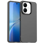vivo V60 Lite 5G / V60 Lite 4G Case PC + TPU + PET Matte Anti-Drop Phone Back Cover - Black