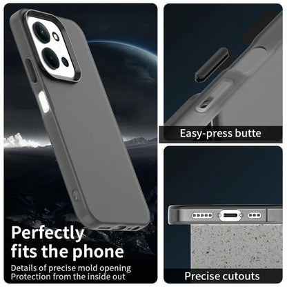 Xiaomi Redmi 15C 5G (EU) (173mm)  /  15C 4G (EU) (173mm) PC + TPU + PET Matte Anti-Drop Phone Back Cover - Black
