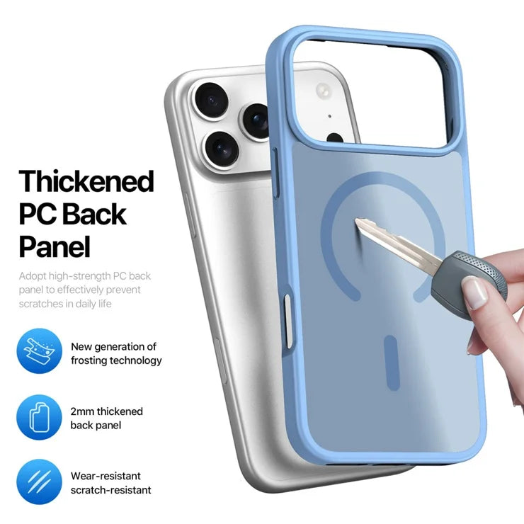 DUX DUCIS Yind Series For iPhone 17 Pro Case TPU + PC Matte Phone Cover Compatible with MagSafe - Baby Blue