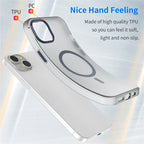 iPhone 15 Plus / 14 Plus Magnetic Case Translucent Matte Anti-Fingerprint Phone Cover - Dark Blue