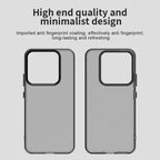 Xiaomi 14 Pro Case PC+TPU+PET Matte Anti-Drop Phone Back Cover - Black