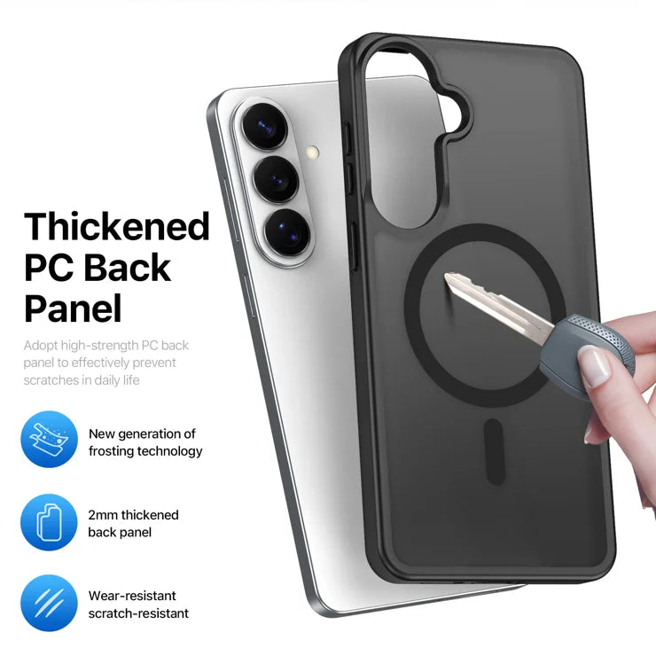DUX DUCIS For Samsung Galaxy S26 Magnetic Case Yind Series PC+TPU Phone Cover - Black