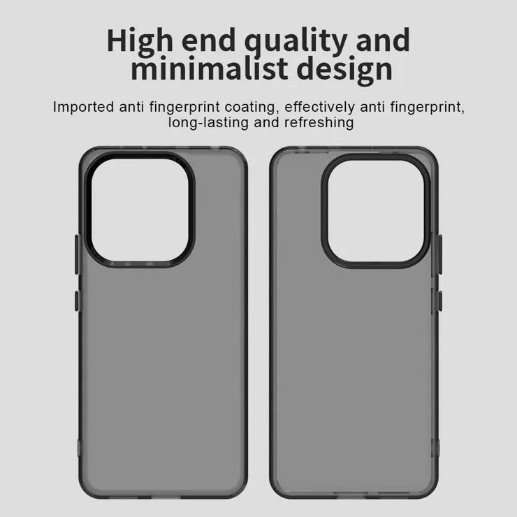 Xiaomi Redmi Note 14 4G (163.25mm) Case PC + TPU + PET Matte Anti-Drop Phone Back Cover - Black