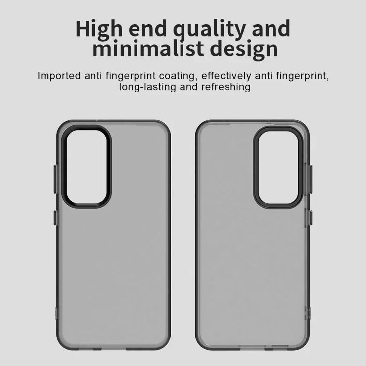 Samsung Galaxy S23+ Case PC+TPU+PET Matte Anti-Drop Phone Back Cover - Black