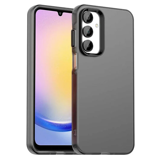 Samsung Galaxy A25 5G (Global) (161.0 x 76.5 x 8.3mm) kotelo mattapintainen pudotuksenkestävä puhelimen takakansi – musta