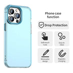 iPhone 13 Pro Max Case PC+TPU+PET Matte Anti-Drop Phone Back Cover - Blue