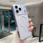 iPhone 17 Pro Max Magnetic Clear Case PC +TPU Hybrid Phone Cover Compatible with MagSafe