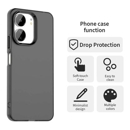 Xiaomi Poco M6 5G / C65 4G / Redmi 13R 5G / 13C 5G / 13C 4G Phone Back Cover - Black