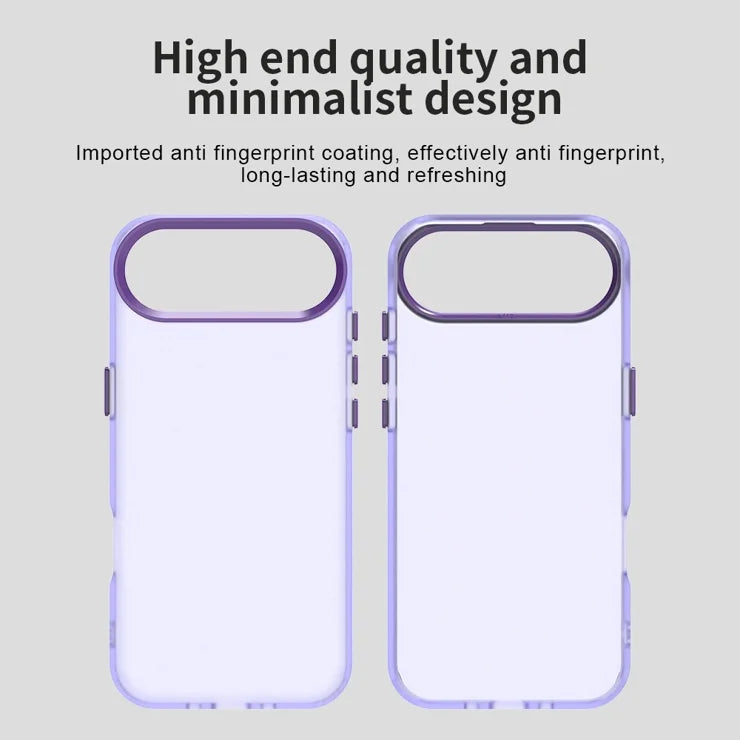 iPhone Air Case PC + TPU + PET Matte Anti-Drop Phone Back Cover - Purple