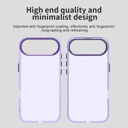 iPhone Air Case PC + TPU + PET Matte Anti-Drop Phone Back Cover - Purple