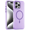 iPhone 16 Pro Max Case Compatible with MagSafe TPU + PC Slim Matte Translucent Phone Cover - Dark Purple