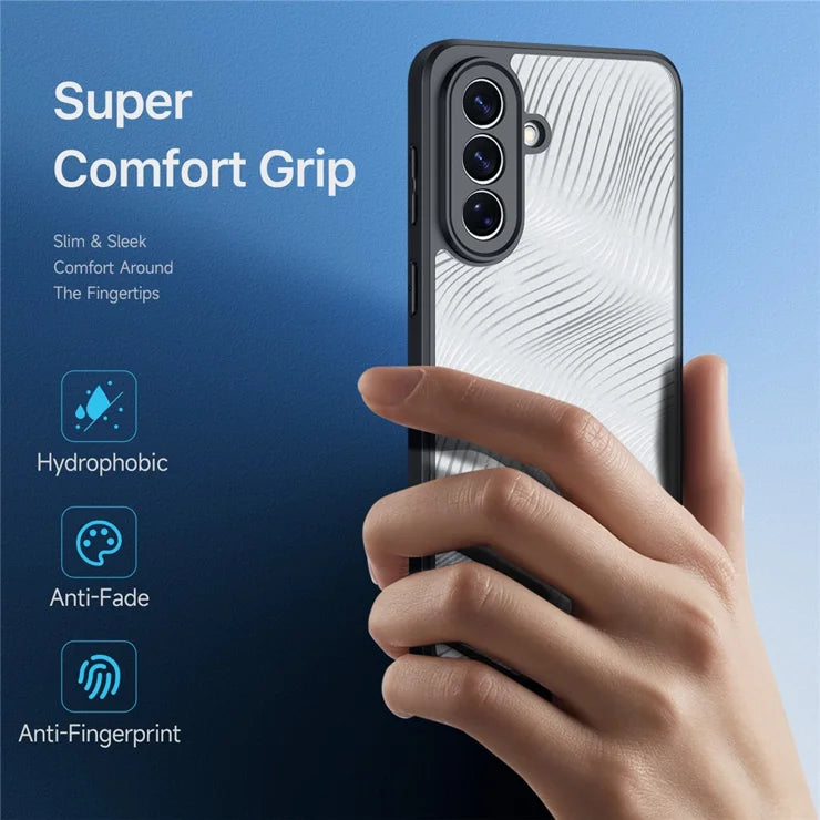 DUX DUCIS For Samsung Galaxy A57 5G Case Aimo Series TPU+PC Matte Drop-proof Phone Cover (REACH Certification) - Black