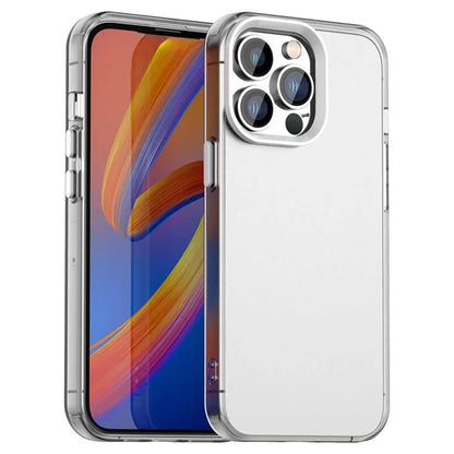 iPhone 14 Pro Case PC+TPU+PET Matte Anti-Drop Phone Back Cover - White