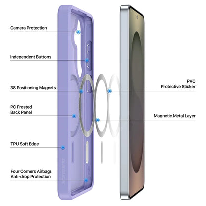 DUX DUCIS For Samsung Galaxy S26+ Magnetic Case  Yind Series PC+TPU Phone Cover - Light Purple