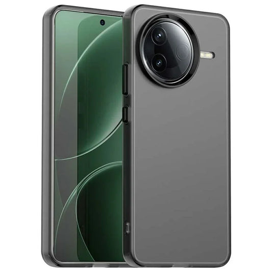 Til Xiaomi Poco F7 Pro 5G / Redmi K80 5G Cover PC+TPU+PET Mat Anti-Drop Telefon Bagcover - Sort