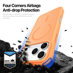 DUX DUCIS Yind Series For iPhone 17 Pro Case TPU + PC Matte Phone Cover Compatible with MagSafe - Orange