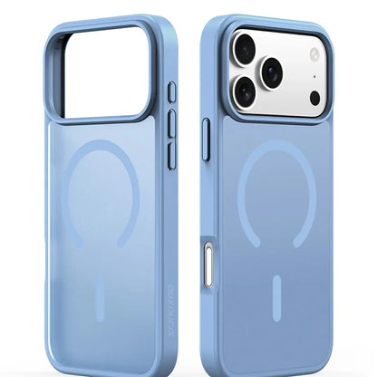 DUX DUCIS Yind Series For iPhone 17 Pro Max Case TPU + PC Matte Phone Cover Compatible with MagSafe - Baby Blue
