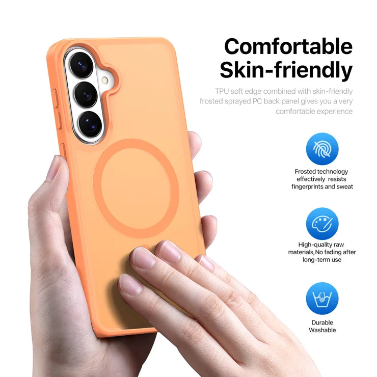 DUX DUCIS For Samsung Galaxy S26+ Magnetic Case  Yind Series PC+TPU Phone Cover - Orange