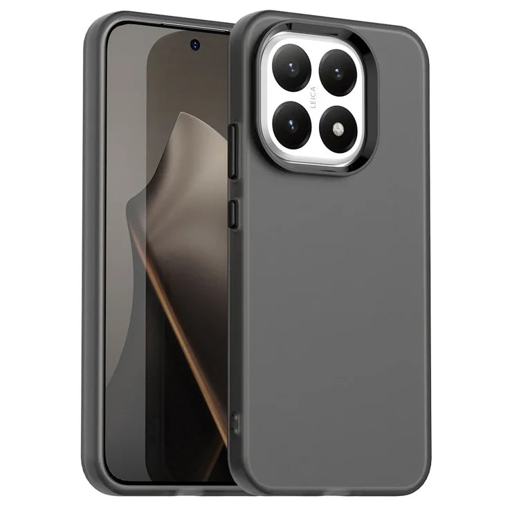 Xiaomi 15T Case PC + TPU + PET Matte Anti-Drop Phone Back Cover - Black