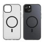 iPhone 15 Magnetic Case Matte Phone Cover Anti-Fingerprint Anti-Scratch - Black