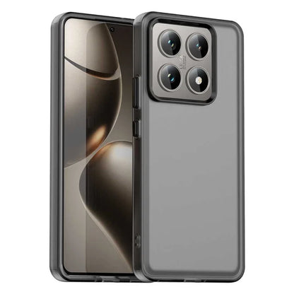 Xiaomi 14T Kotelo PC+TPU+PET Mattapintainen Putoamista Estävä Takakuori - Musta