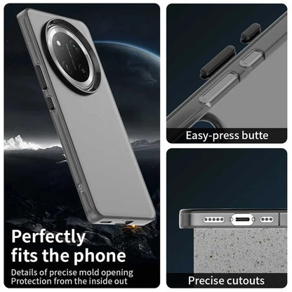 Honor Magic7 Lite 5G / X9c 5G / X60 Pro 5G Case PC+TPU+PET Matte Anti-drop Phone Back Cover - Black