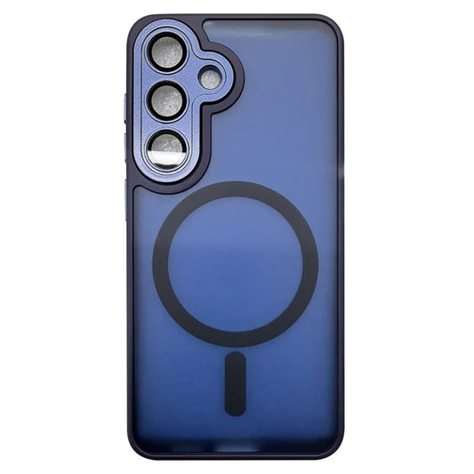 Samsung Galaxy S26+ Case Compatible with MagSafe Skin-Touch PC + TPU Phone Cover - Dark Blue