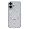 iPhone 17 Magnetic Clear Case PC + TPU Hybrid Phone Cover Compatible with MagSafe