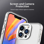 iPhone 13 Pro Case PC+TPU+PET Matte Anti-Drop Phone Back Cover - White