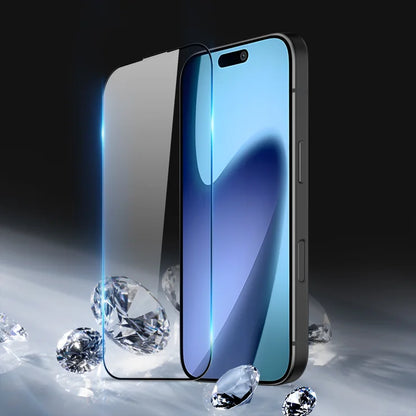 DUX DUCIS For iPhone 17 Pro Glass Film   Full Screen Protector 2.5D Flat Screen Medium Alumina Glass HD Clear Film - Black