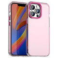 iPhone 13 Pro Max Case PC+TPU+PET Matte Anti-Drop Phone Back Cover - Pink